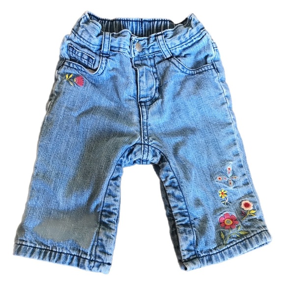 GAP Other - 🌸5/$10🌸Baby Gap girl jeans with flowers 3-6M🌸